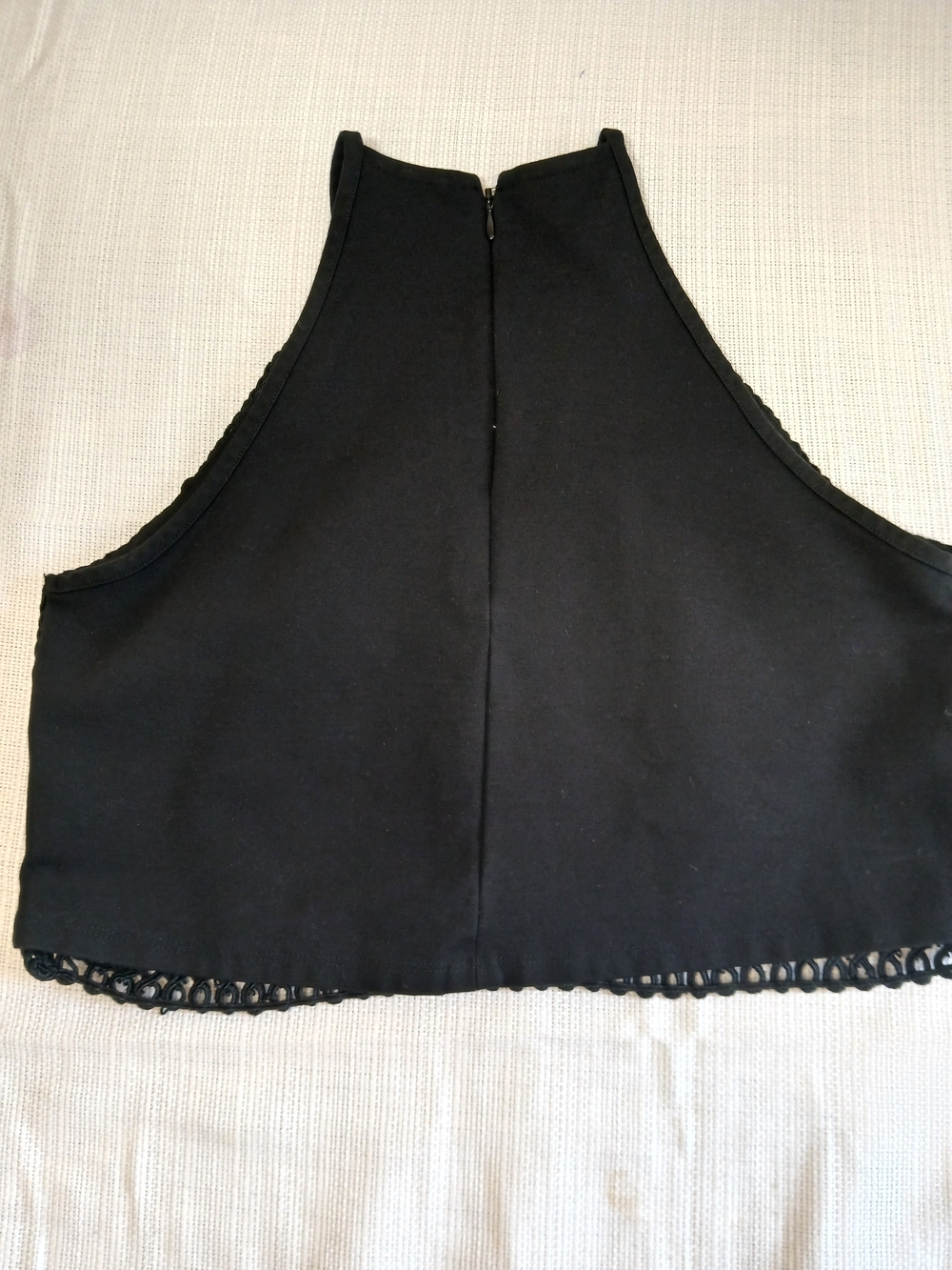 H&M Black Crochet Halter Crop Top - Picture 5 of 6